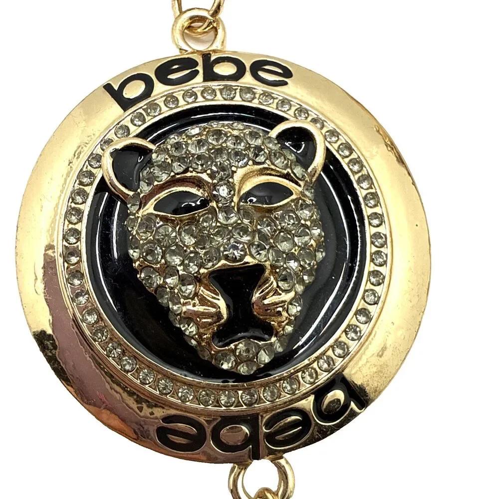 bebe cheetah pendant